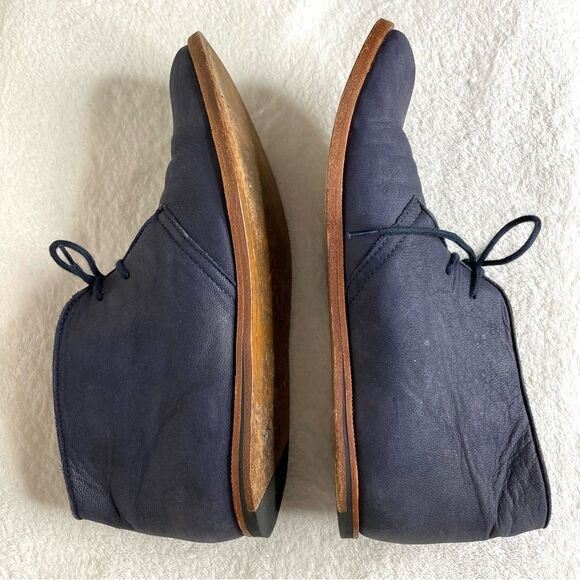 Opening Ceremony Boots M1 Desert Chukka Leather Ankle Lace Blue Size 8.5/42 - Picture 5 of 14